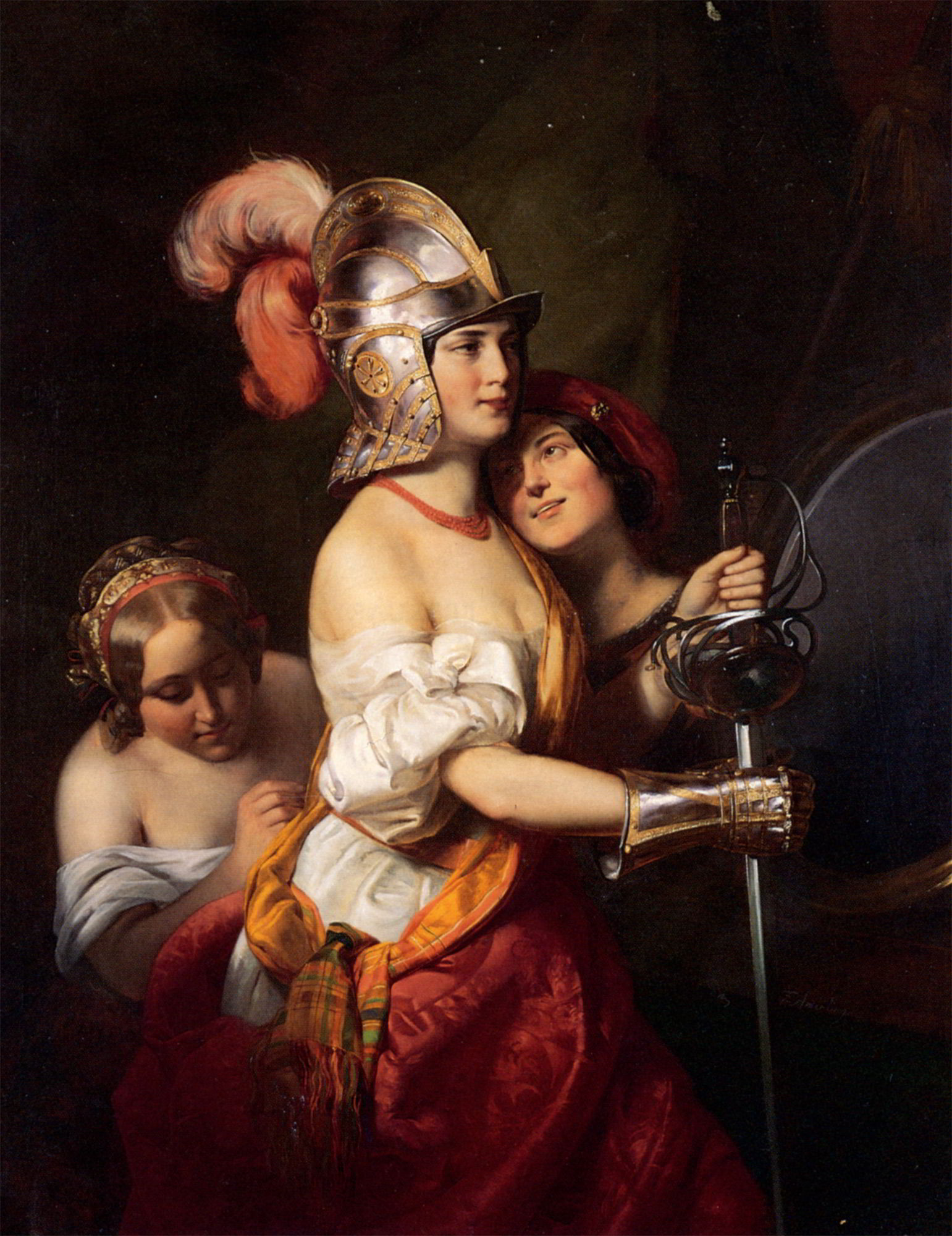 The Armed Maiden by Friedrich von Amerling