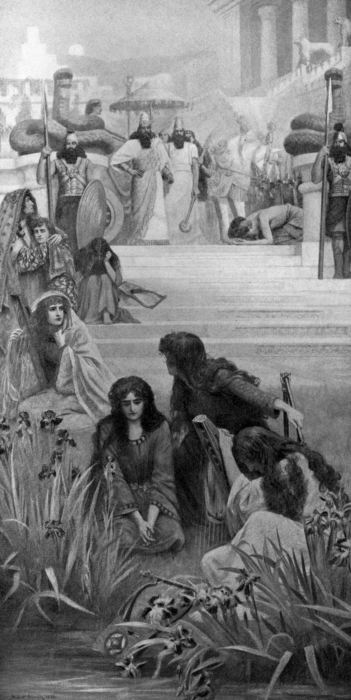 The Daughters of Judah in Babylon by Herbert Gustave Schmalz