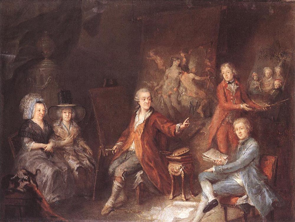 The Painter and his Family by Martin Johann Schmidt