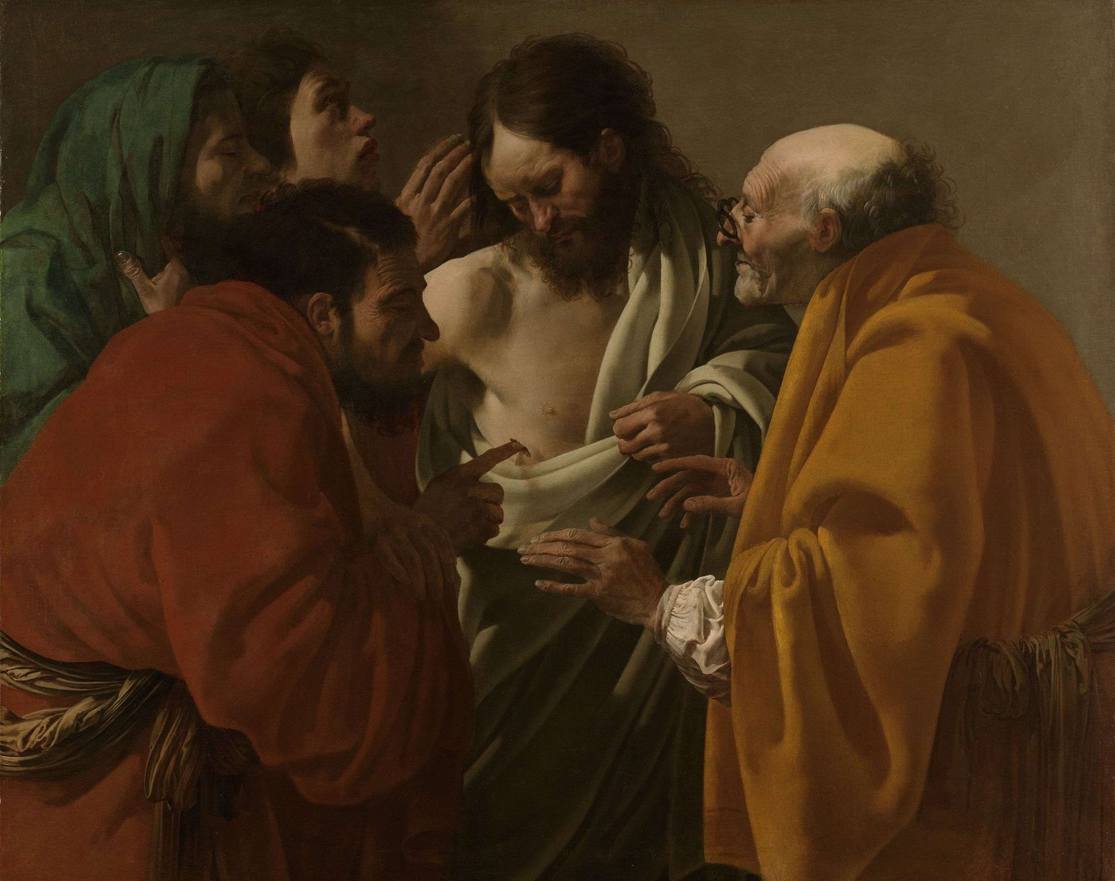 The Incredulity of Saint Thomas by Hendrick Terbrugghen