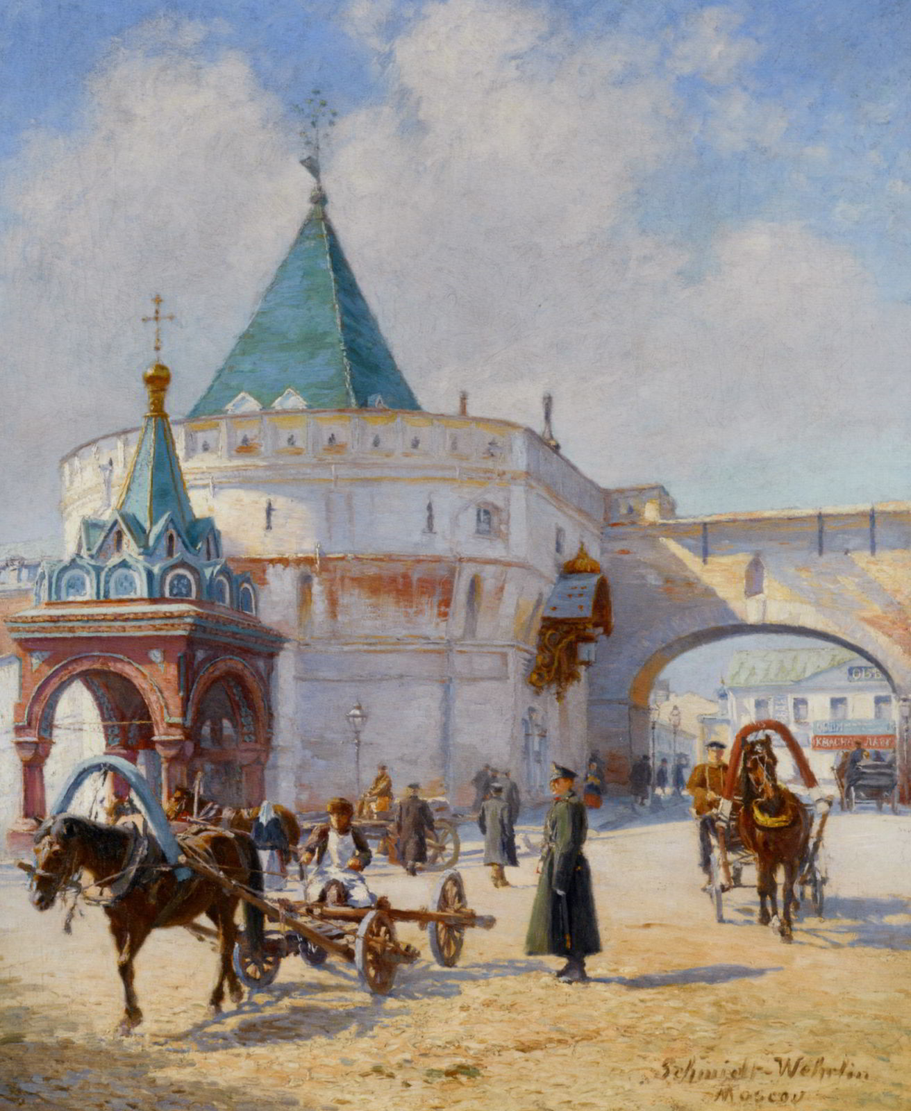 View of Moscow by Emile Schmidt-Wehrlin