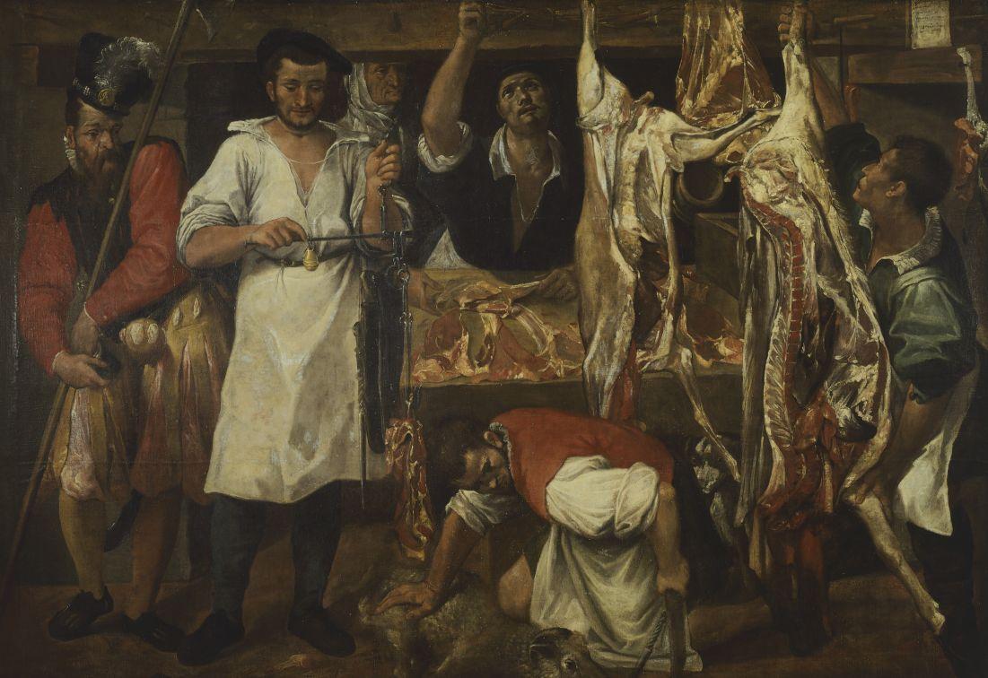 Butcher's Shop by Annibale Carracci