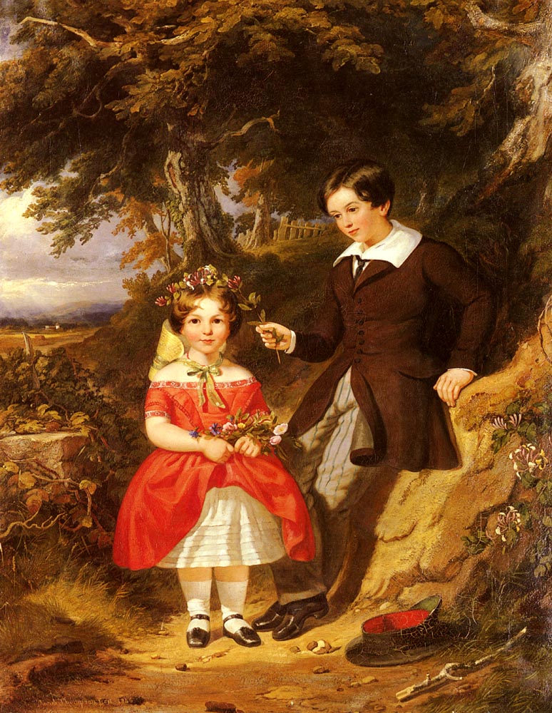 Portrait Of George And Ann Harvey by Jacob Thompson