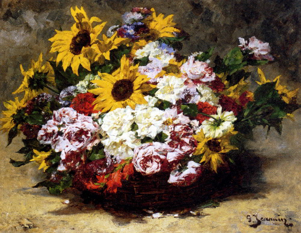 A Floral Bouquet by Georges Jeannin