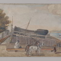 Berg’s Ship Yard by William P. Chappel