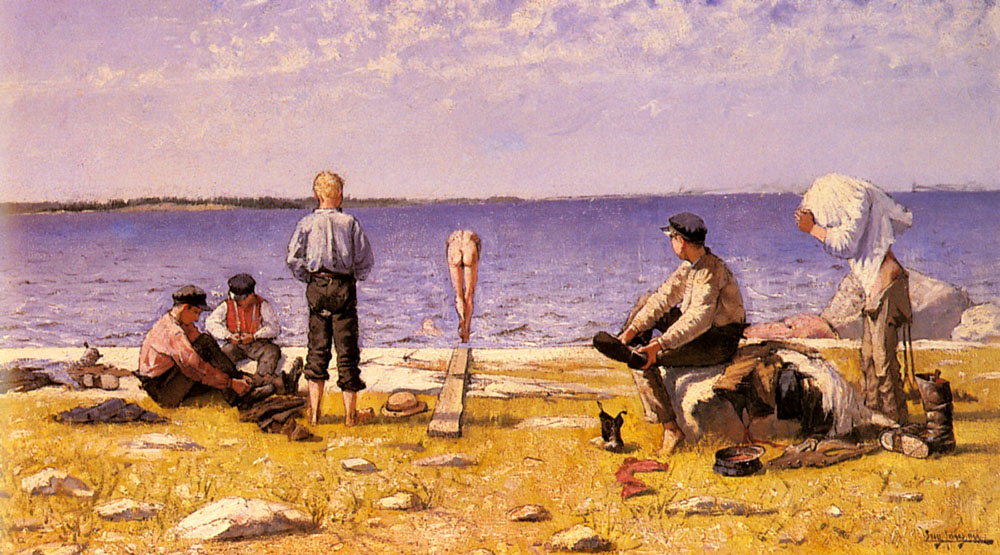 Boys On The Beach by Eugene Jansson