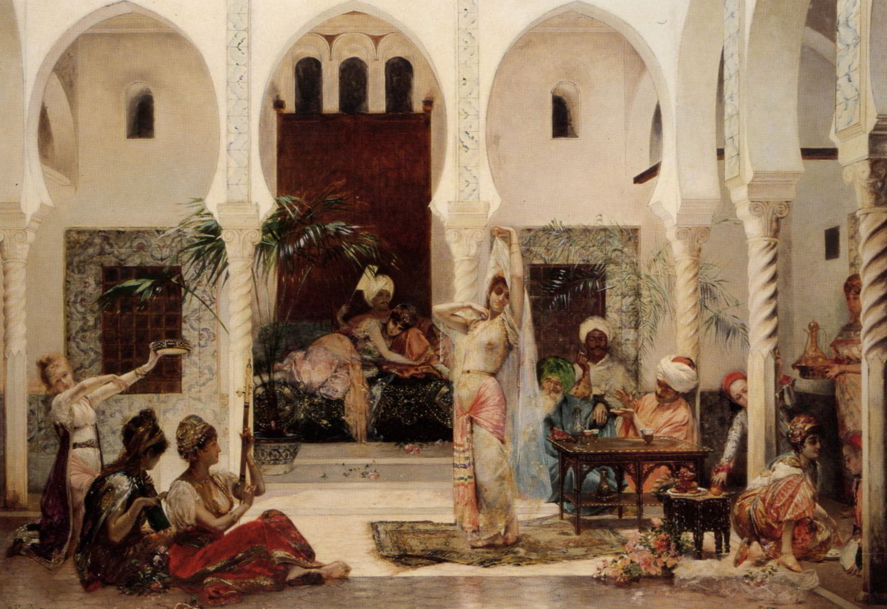 In the Harem by Edouard Frederic Wilhelm Richter