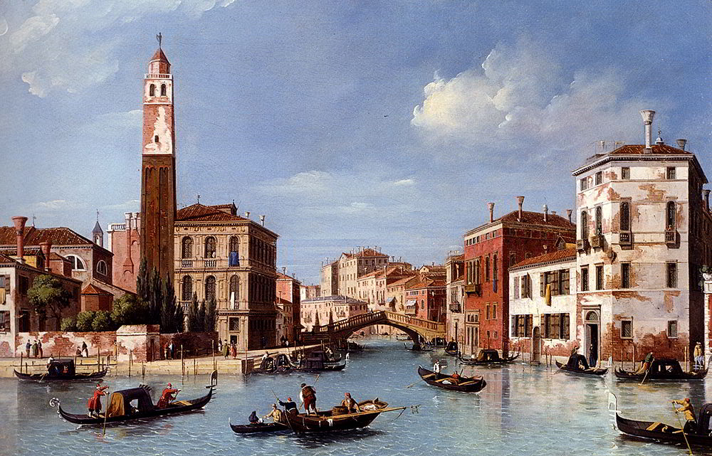 View Of The Entrance To The Cannareggio Canal With The Church Of San Geremia And The Palazzo Labia, Venice by William James