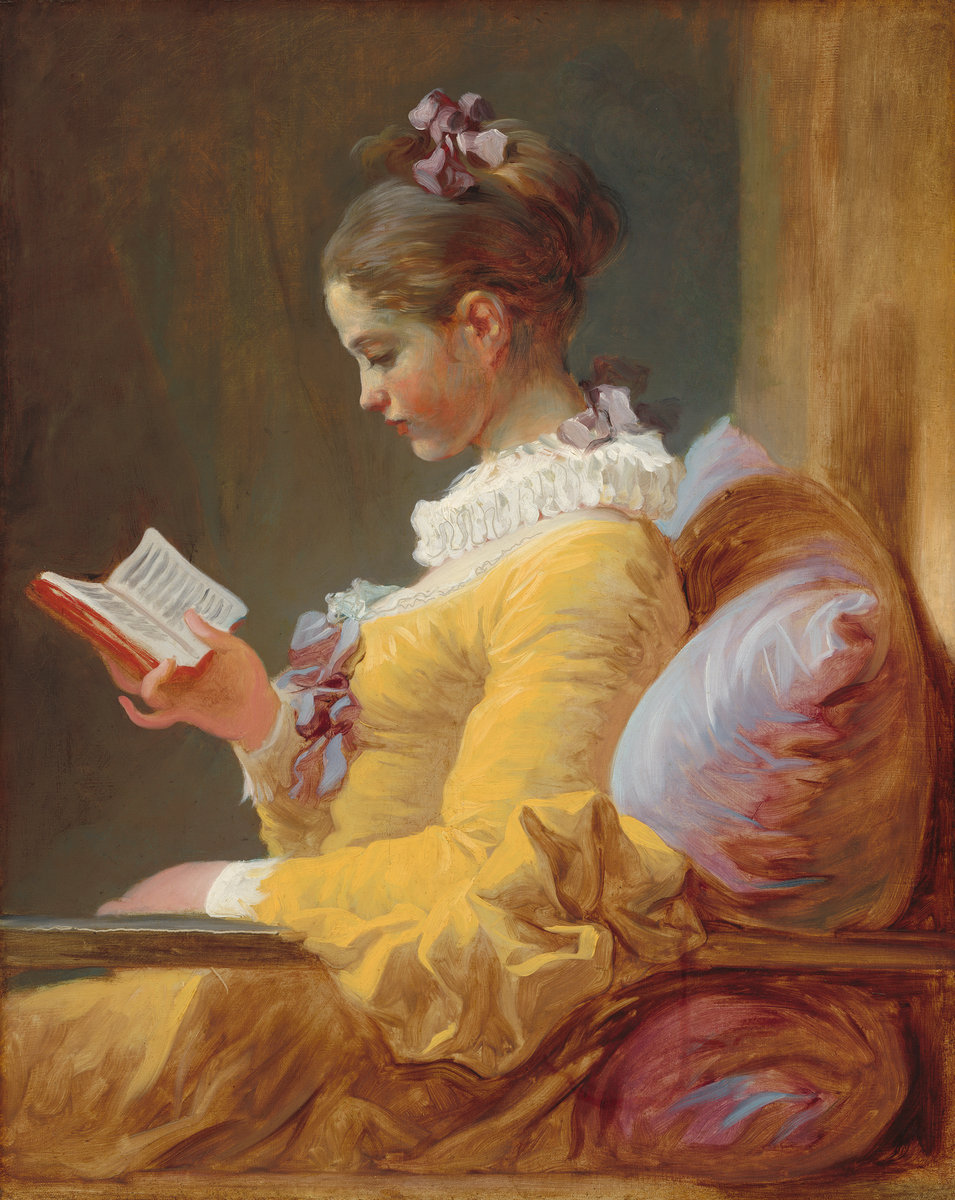 A Young Girl Reading by Jean Honore Fragonard
