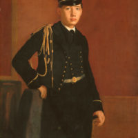 Achille De Gas in the Uniform of a Cadet by Edgar Degas