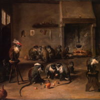 Apes in the Kitchen by David the Younger Teniers