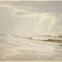 Beach with Sun Drawing Water by William Trost Richards