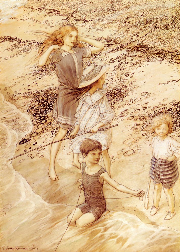 Children By The Sea by Arthur Rackham