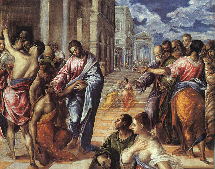 Christ Healing the Blind (3) by El Greco	