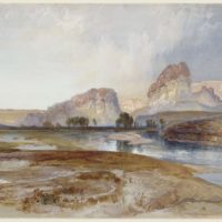 Cliffs, Green River, Wyoming by Thomas Moran
