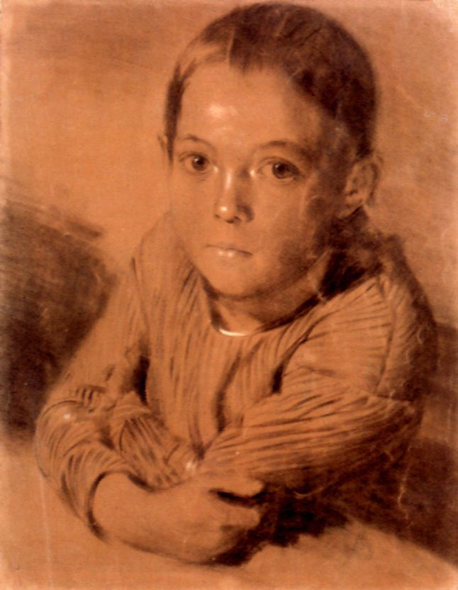 Drawing of a Boy by Adolph von Menzel