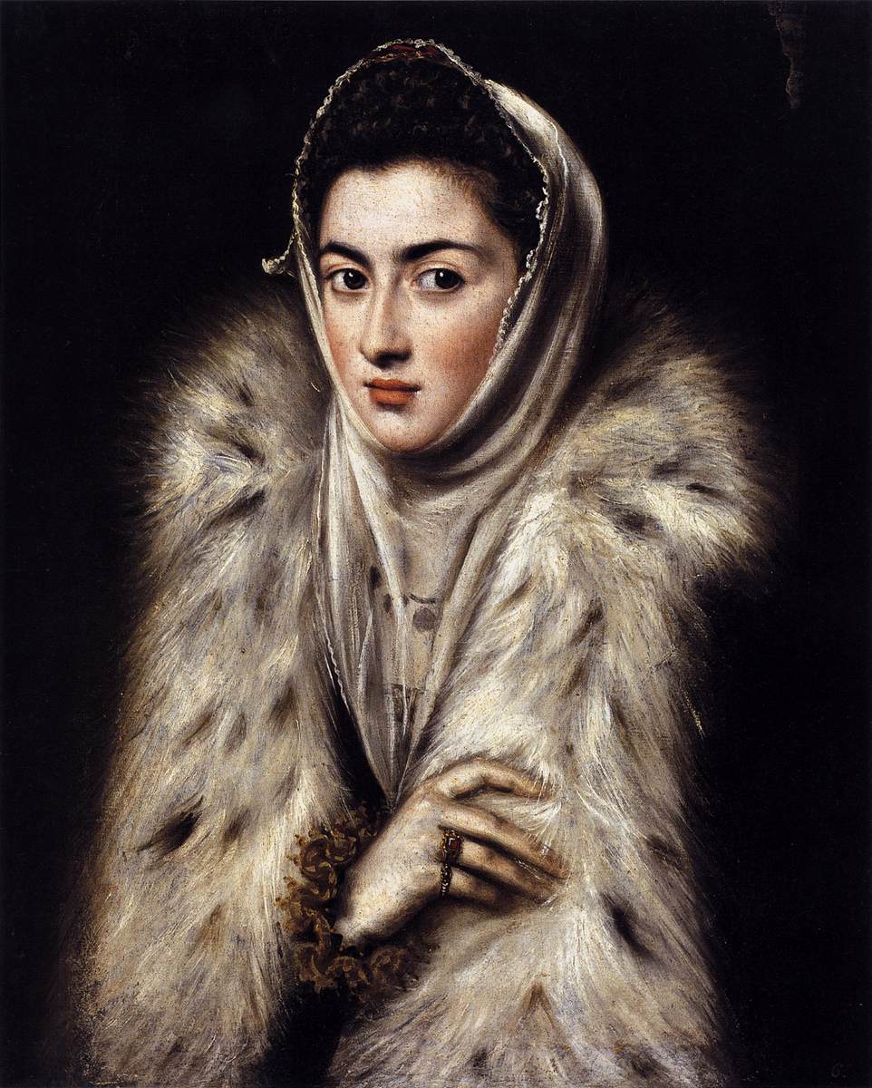 Lady with a Fur by El Greco