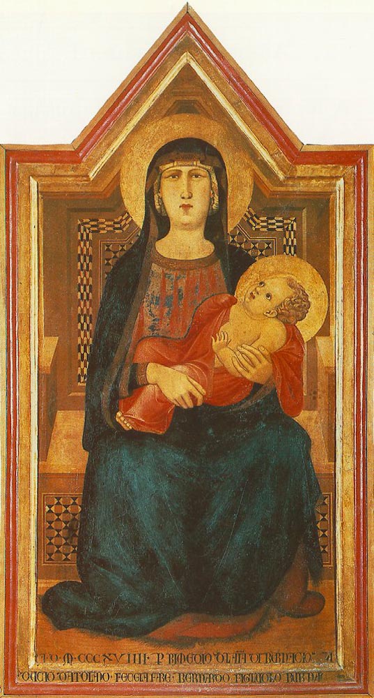 Madonna of Vico lAbate by Ambrogio Lorenzetti