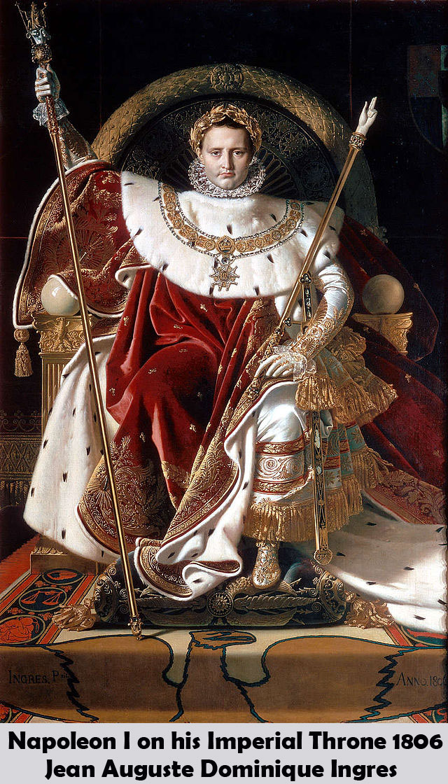 Napoleon I on his Imperial Throne by Jean Auguste Dominique Ingres