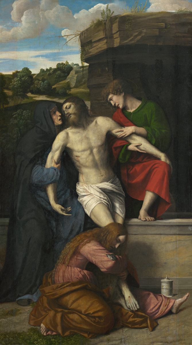 Pietà by Moretto Da Brescia