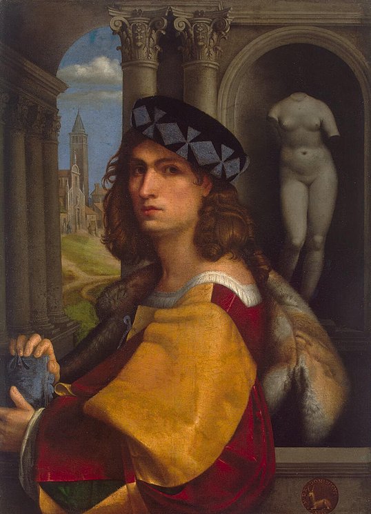 Portrait of a Man by Domenico Capriolo