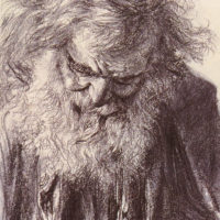 Portrait of an Old Man by Adolph von Menzel