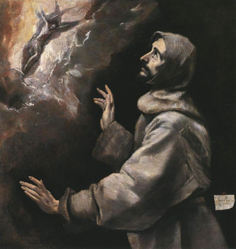 Saint Francis receiving the Stigmata by El Greco