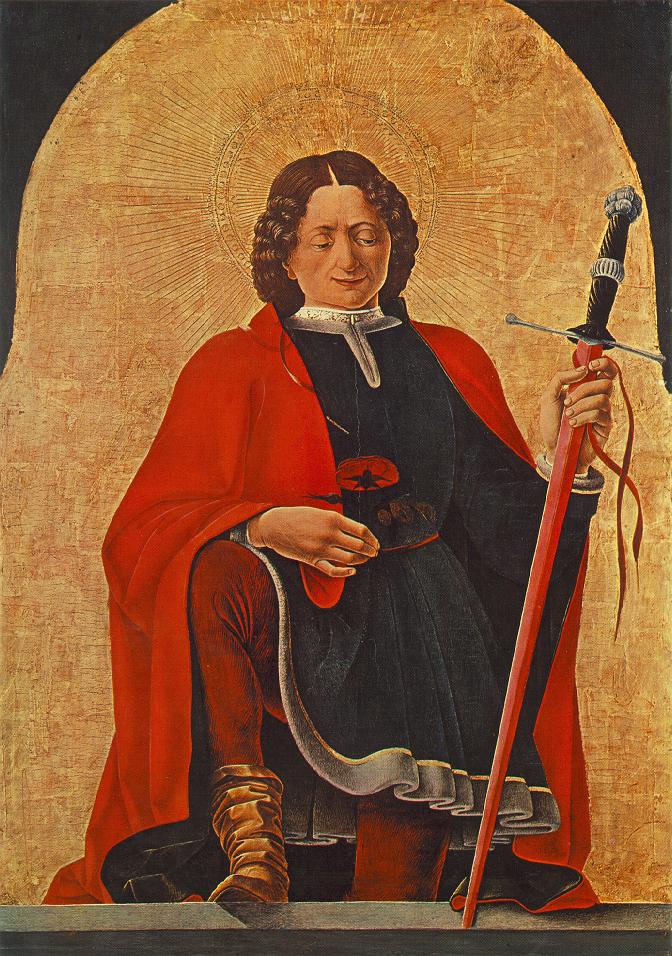 St Florian (Griffoni Polyptych) by Francesco del Cossa