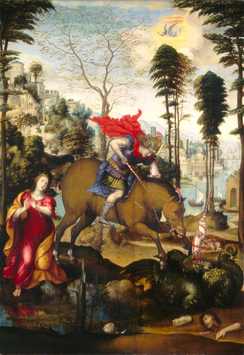 St. George and the Dragon by Il Sodoma