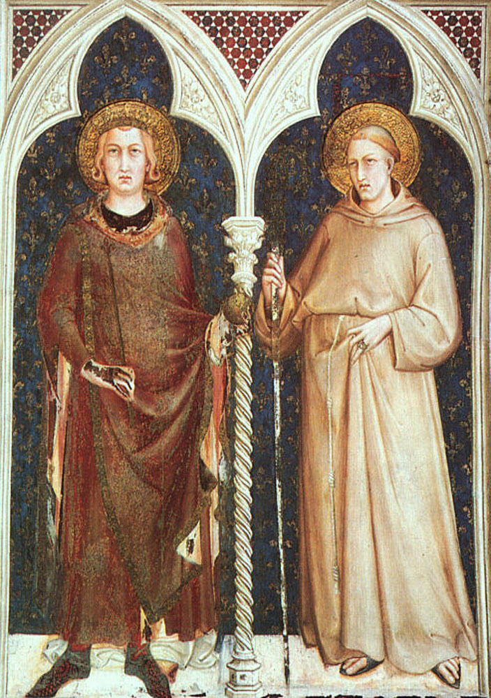 St Louis of France and St Louis of Toulouse by Simone Martini