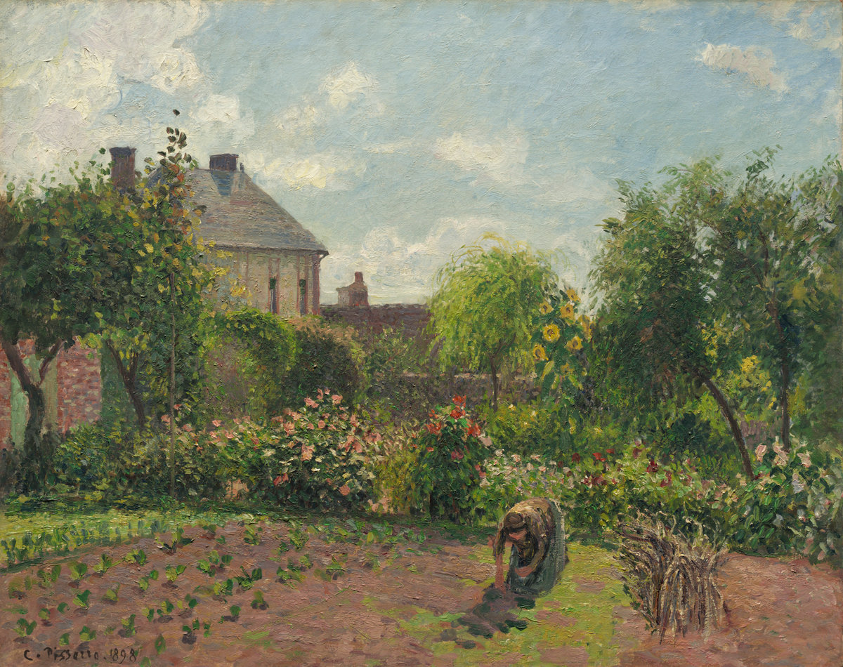 The Artist’s Garden at Eragny by Camille Pissarro