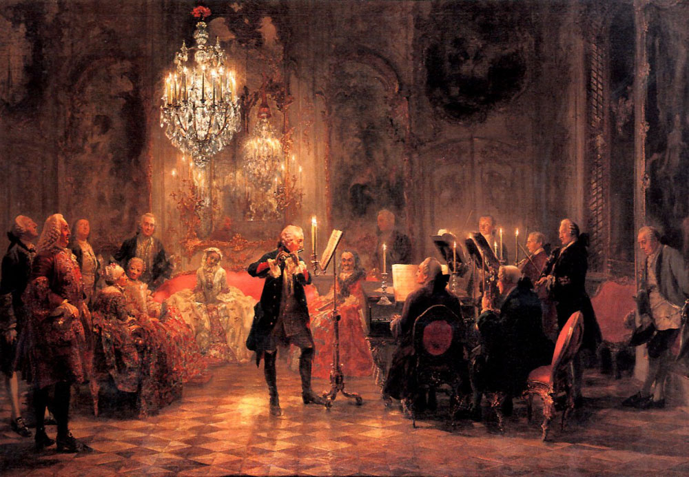 The Flute Concert by Adolph von Menzel