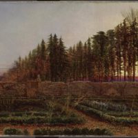 The Gloaming a manse garden in Berwickshire by William Bell Scott