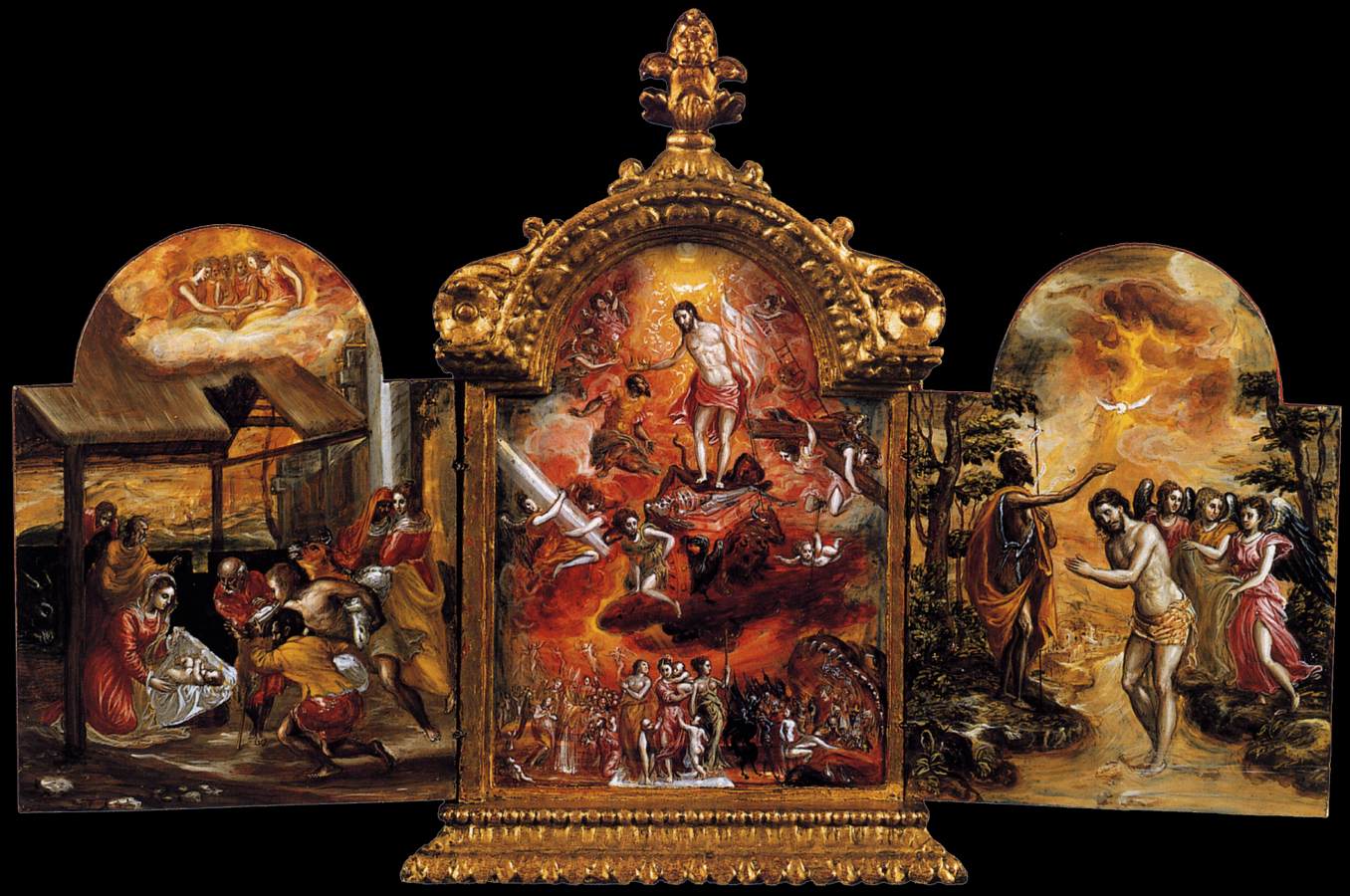 The Modena Triptych (front panels) by El Greco