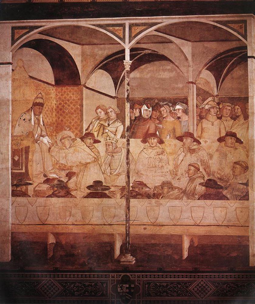 The Oath of St Louis of Toulouse by Ambrogio Lorenzetti