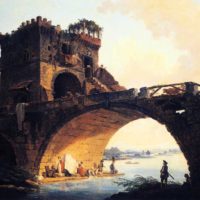 The Old Bridge by Hubert Robert