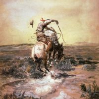 A Slick Rider by Charles Marion Russell