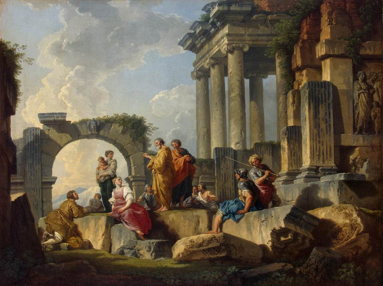 Apostle Paul Preaching on the Ruins by Giovanni Paolo Pannini