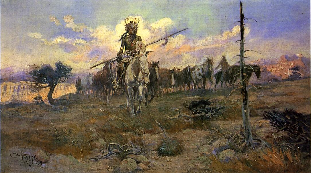 Bringing Home the Spoils by Charles Marion Russell