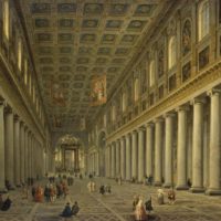 Interior of the Santa Maria Maggiore in Rome by Giovanni Paolo Pannini
