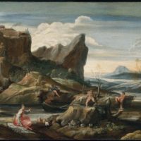 Landscape with Bathers by Antonio Carracci