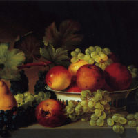 Still Life, Apples, Grapes, Pear by James Peale