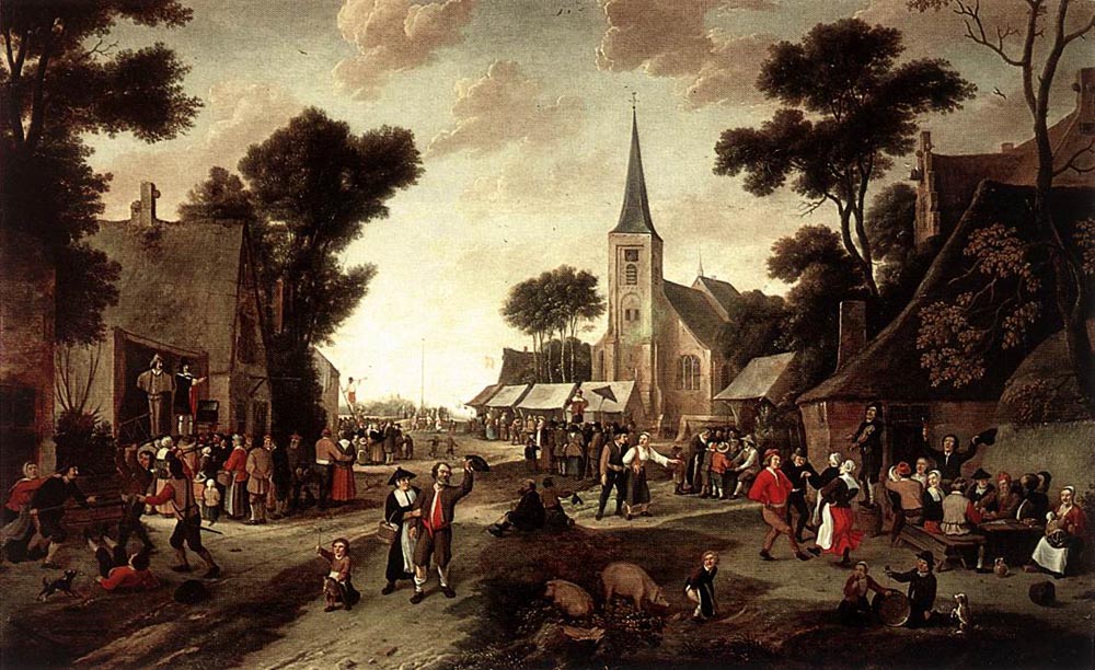 The Fair by Egbert van der Poel
