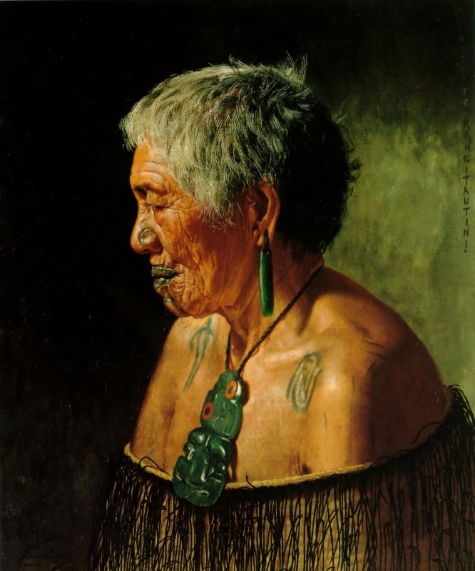 Ahinata Te Rangitautini Tuhourangi Tribe by Charles Goldie