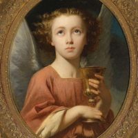 An Angel Holding a Chalice by Charles Zacharie Landelle