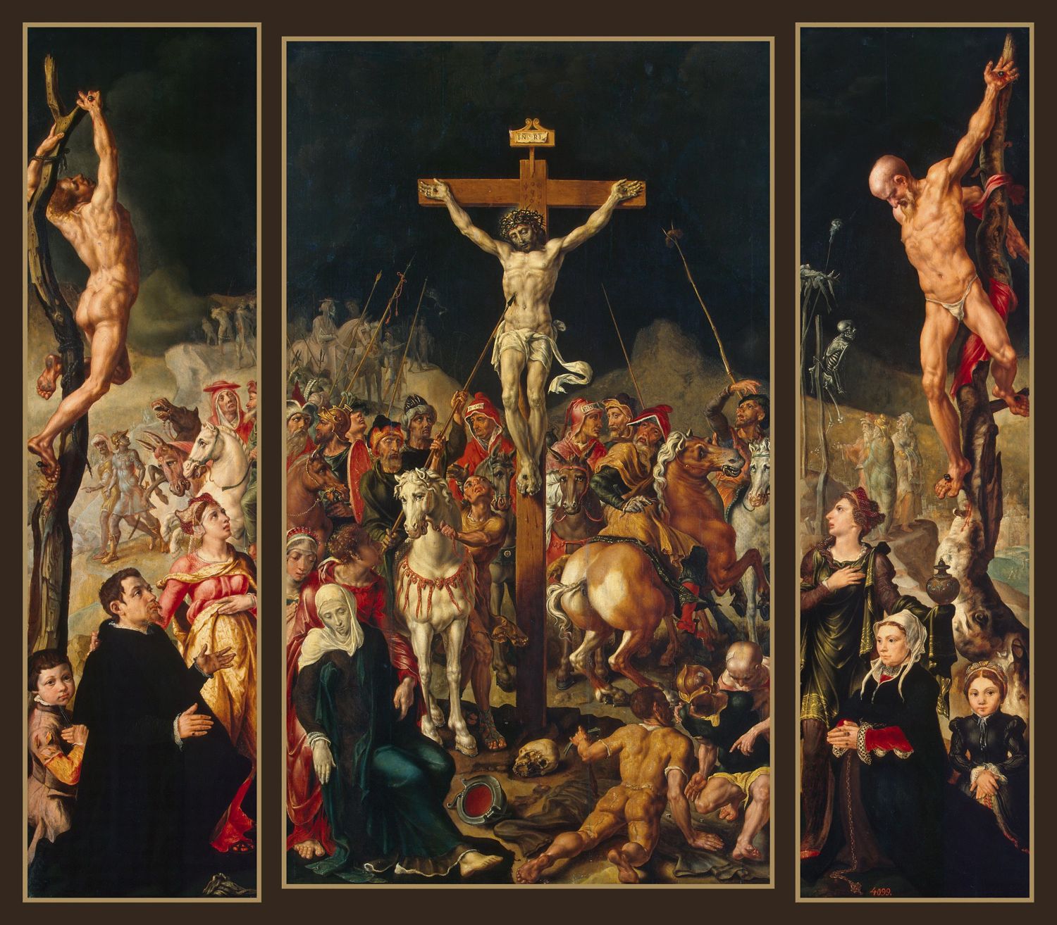 Calvary (Triptych) by Maerten van Heemskerck