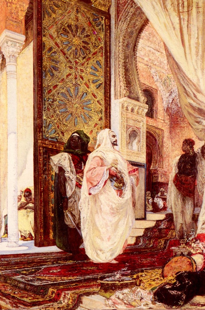 Entering The Harem by Georges Jules Victor Clairin
