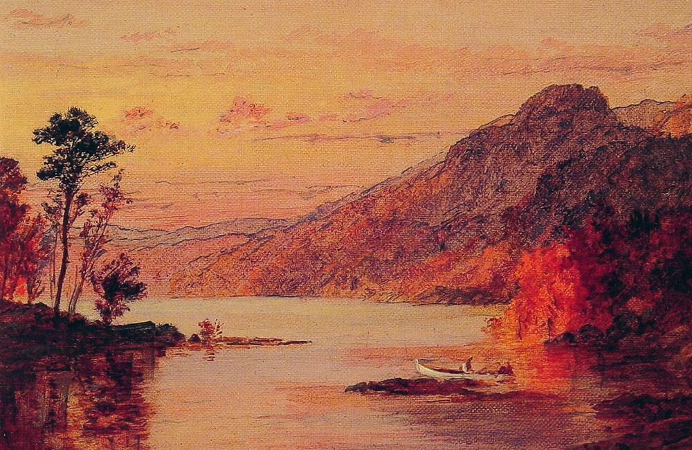 Lake Scene Catskill Mountains by Jasper Francis Cropsey