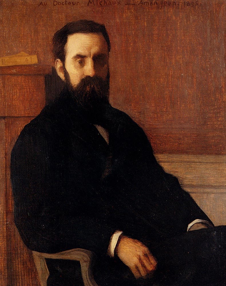 Portrait Of Dr. Michaux by Edmond Francois Aman Jean