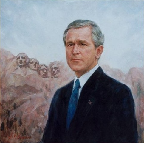 Portrait of President George W. Bush 43rd President of the United States of America by Igor V. Babailov